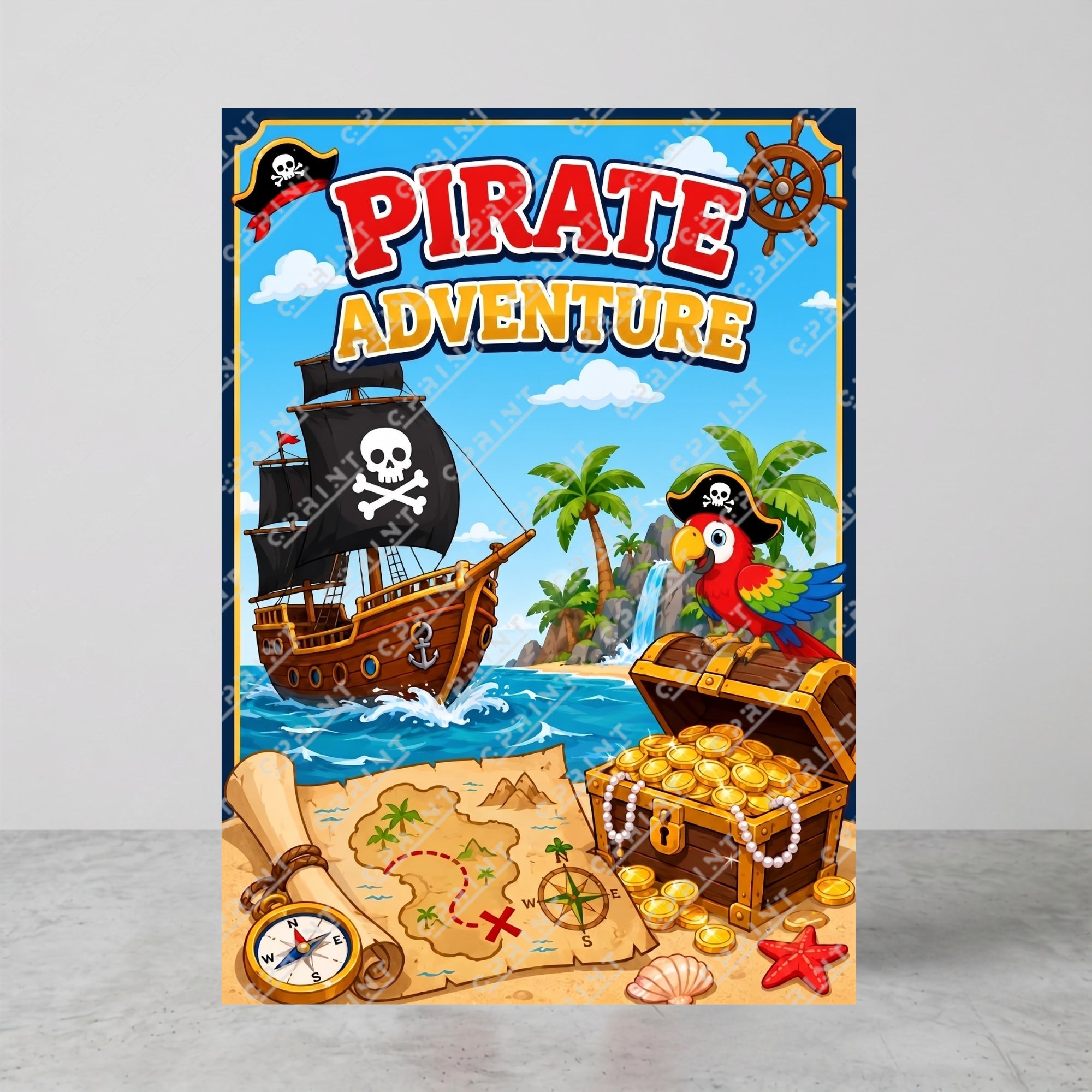 Pirate Adventure Backdrop