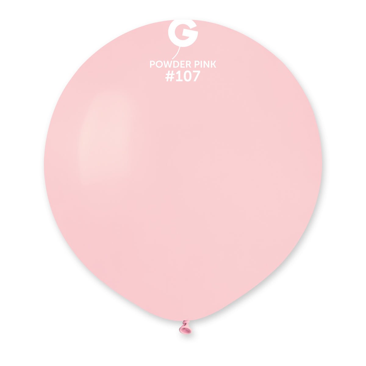 GEMAR | Solid Balloon Powder Pink #107 - 19 in. Marshmallow