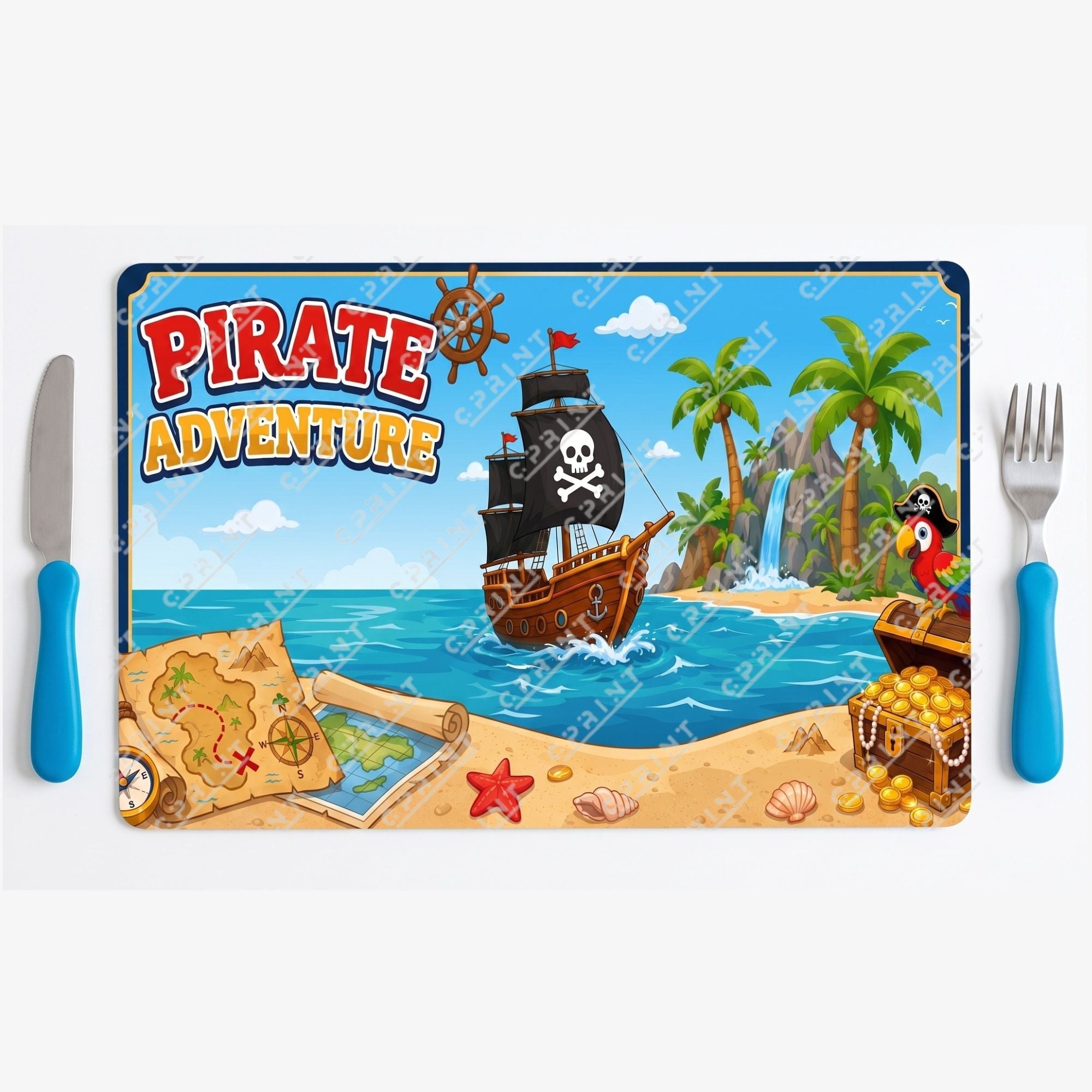 Pirate Adventure Party Placemats