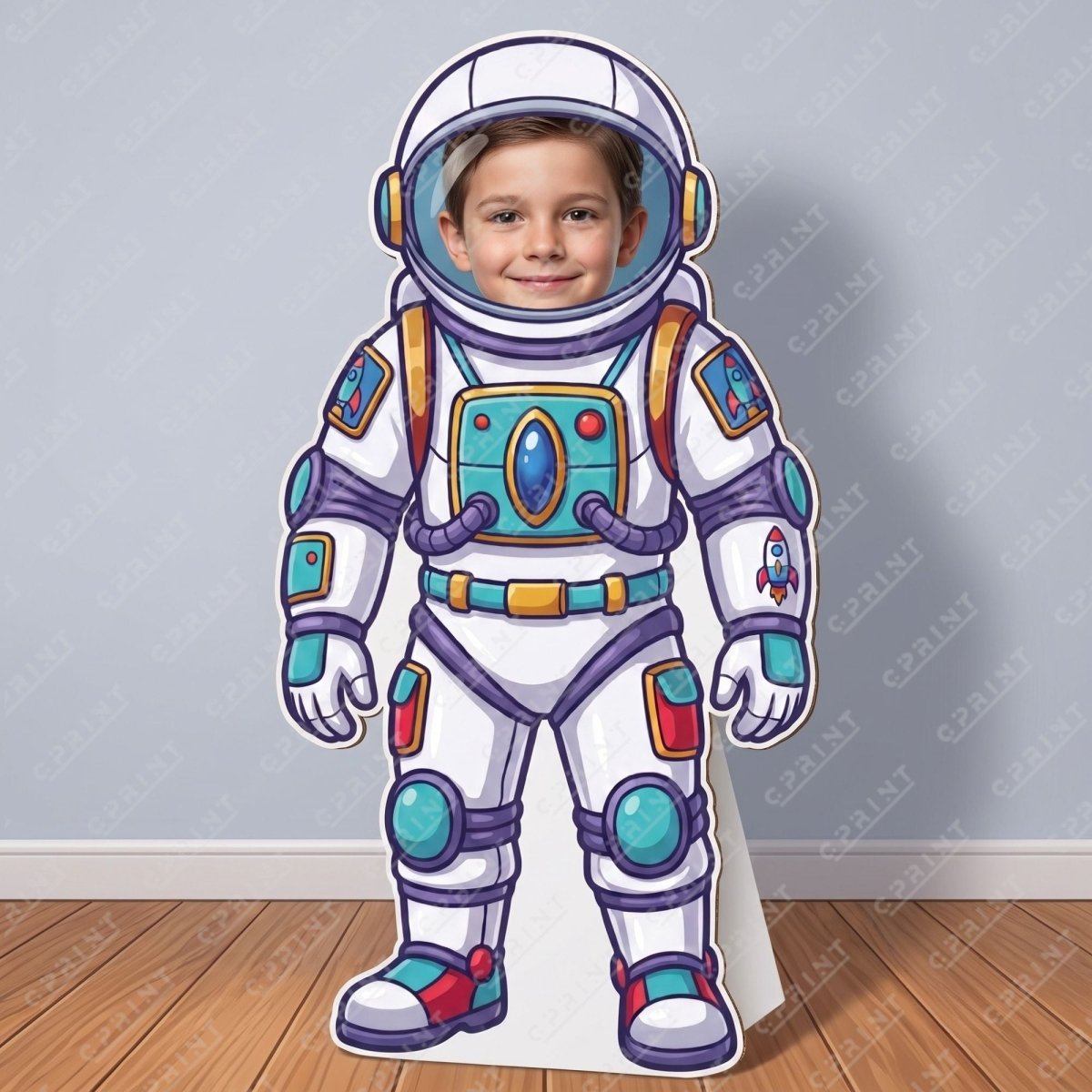Astronaut Kids Photo Stand-in – Custom Space Adventure Face Cut-Out - FestiUSA