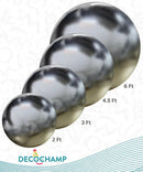 DecoBalls Silver (COMBO - 2ft, 3ft, 4.5ft, 6ft) - FestiUSA