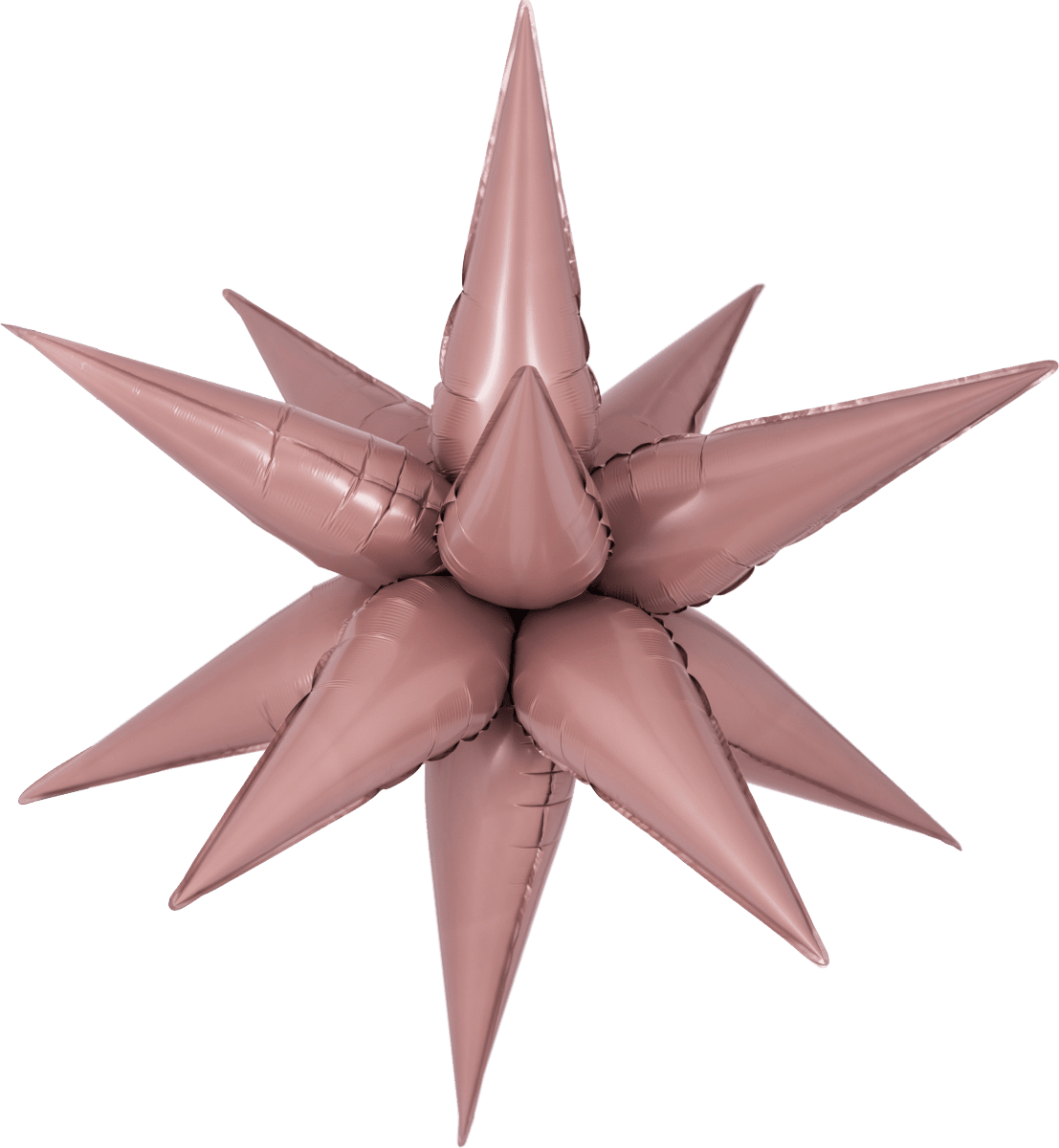 Decochamp Starburst Dusty Rose 3D Foil Balloon - 26" in. - FestiUSA