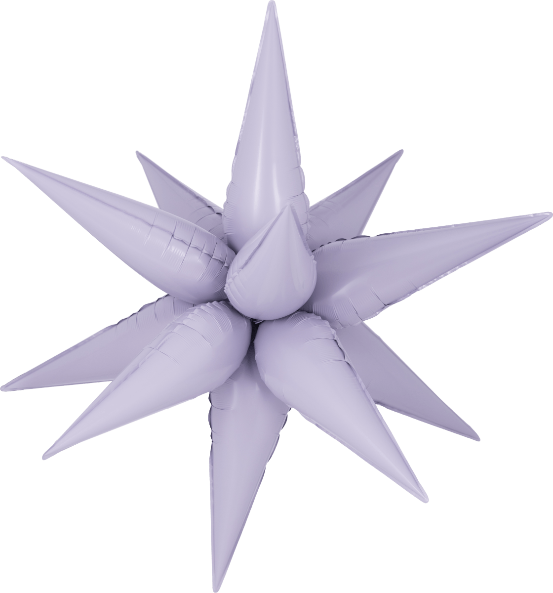 Decochamp Starburst Lilac 3D Foil Balloon - 40" in. - FestiUSA