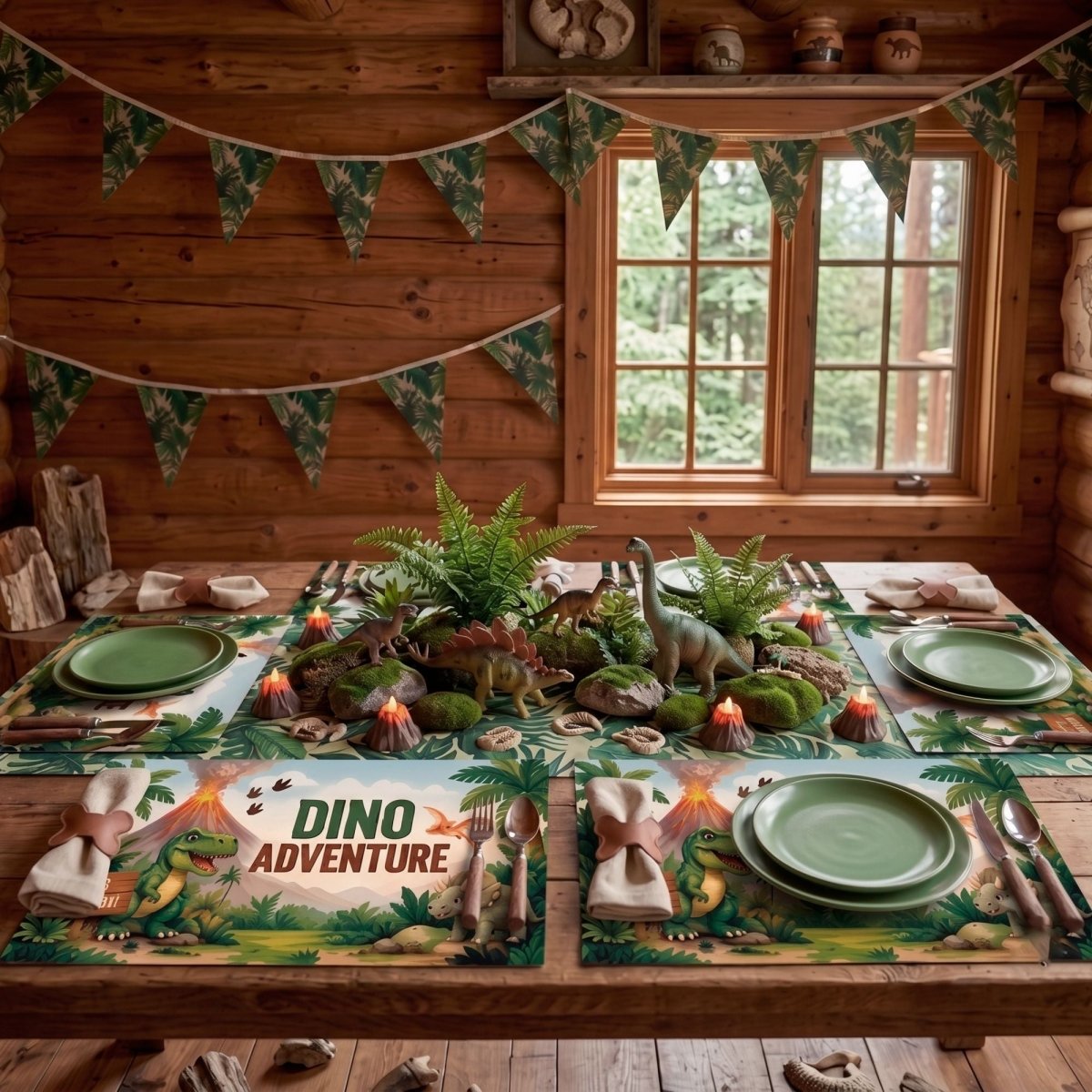 Dino Adventure Party Placemats - FestiUSA