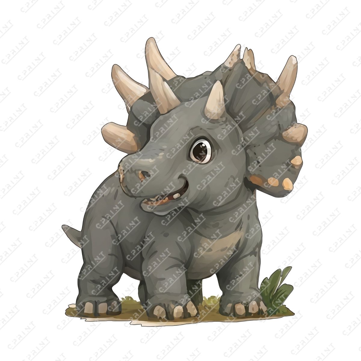Dino Adventure Triceratops Custom Character Cut-Out - FestiUSA