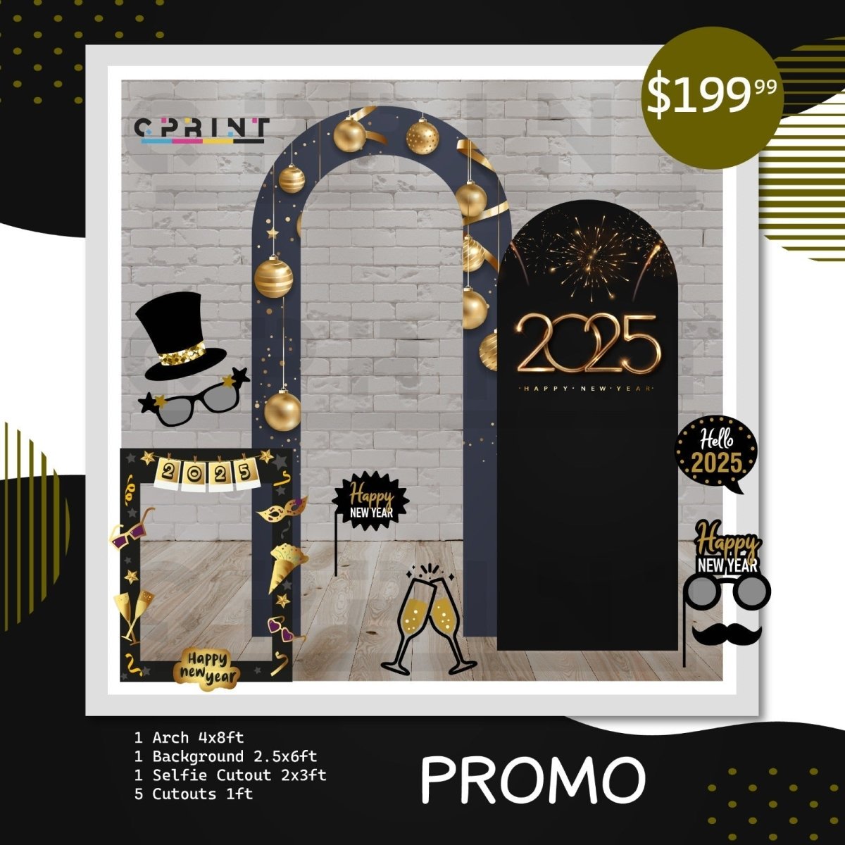 Happy New Year Party Bundle Design - FestiUSA