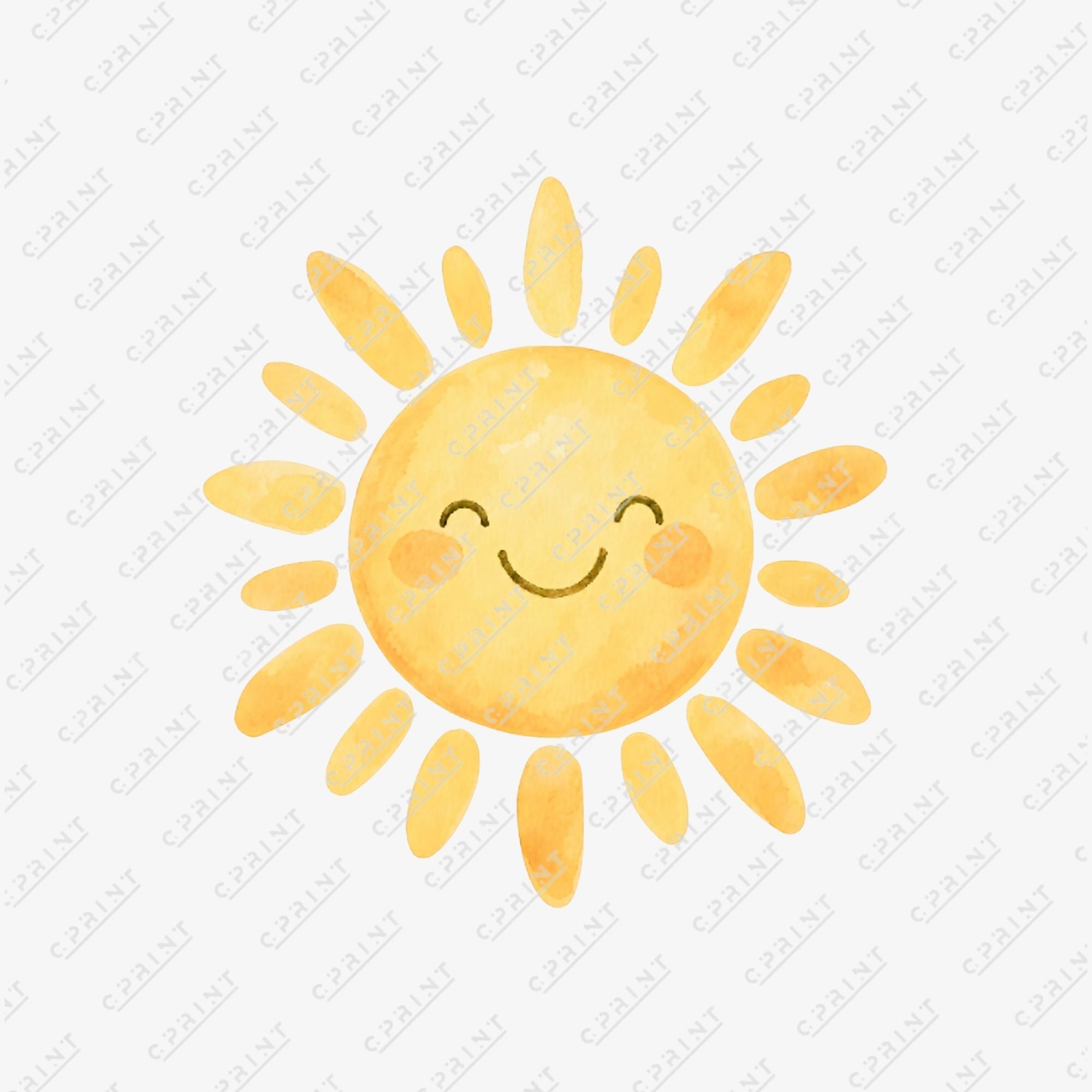 Happy Sun Die-Cutout