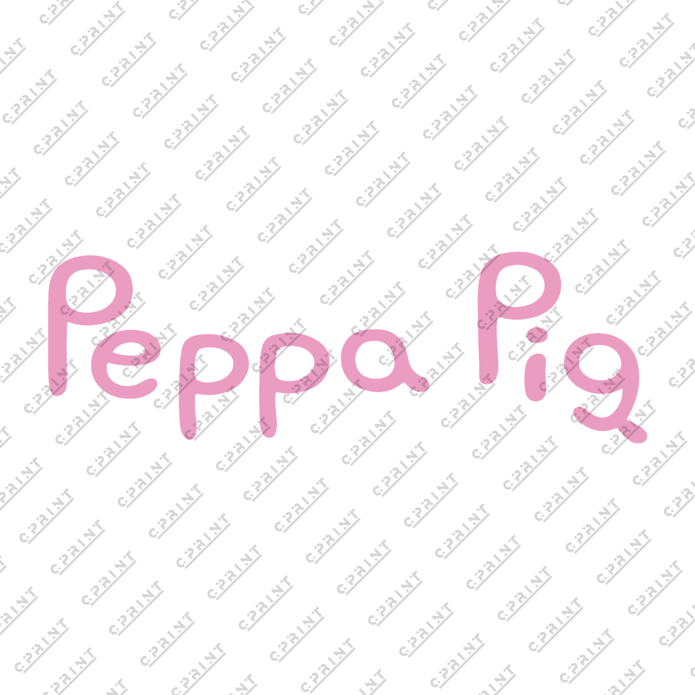 Pepa Pig Fount Characters