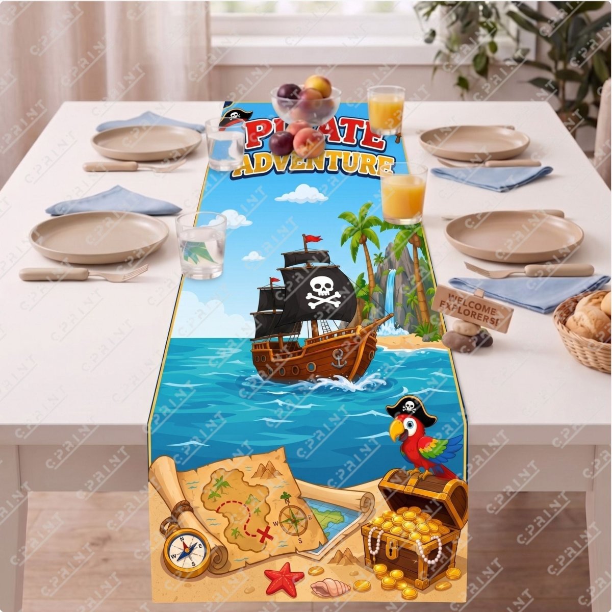 Pirate Adventure Event Table Runner - FestiUSA