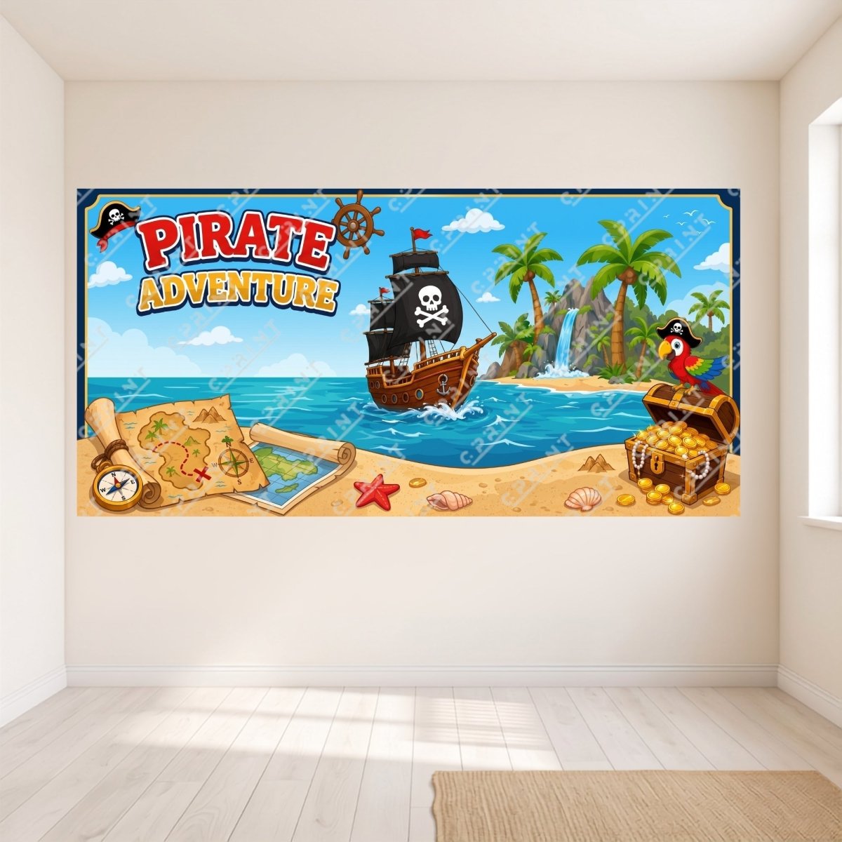 Pirate Adventure Horizontal Backdrop - FestiUSA