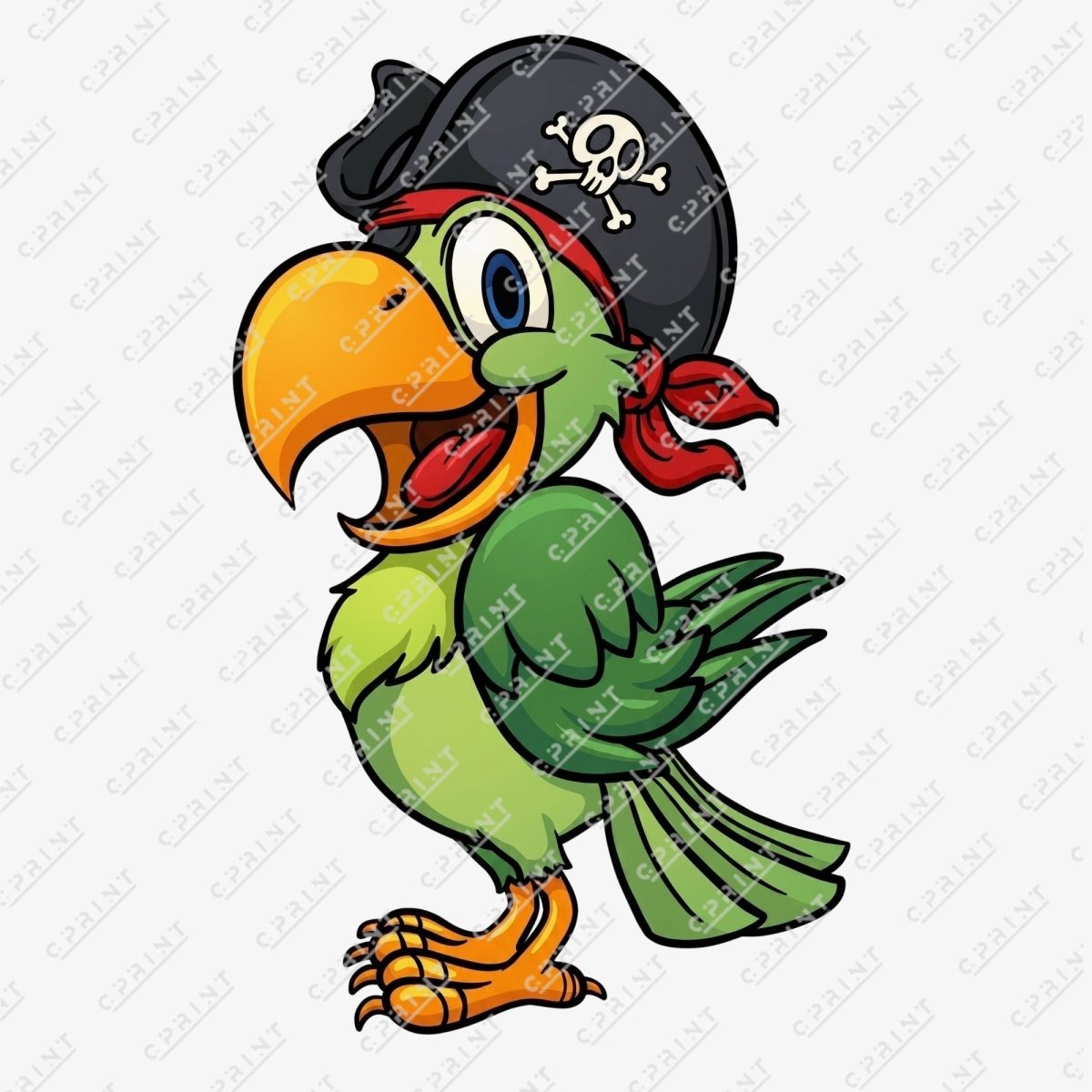 Pirate Parrot Paper Cutout - FestiUSA