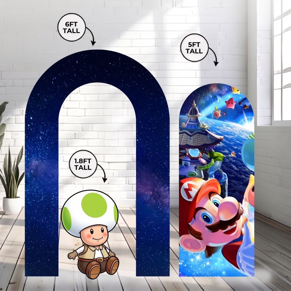 Premium Super Mario Galaxy Backdrop Bundle - FestiUSA