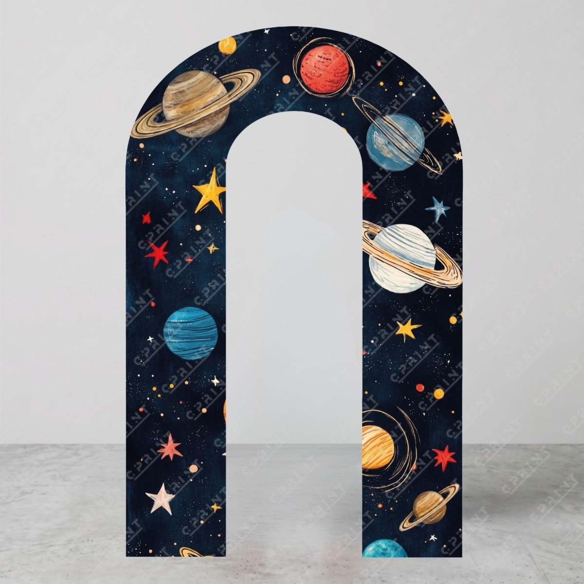 Space Adventure Custom Backdrop Arch Cover - FestiUSA
