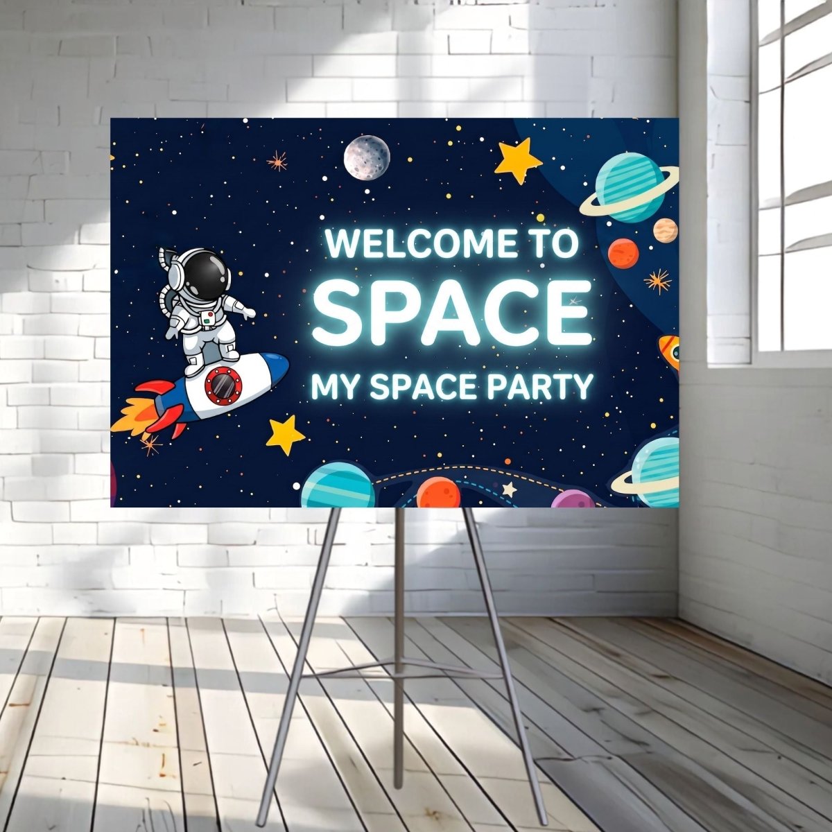 Space Adventure Welcome Sign - FestiUSA