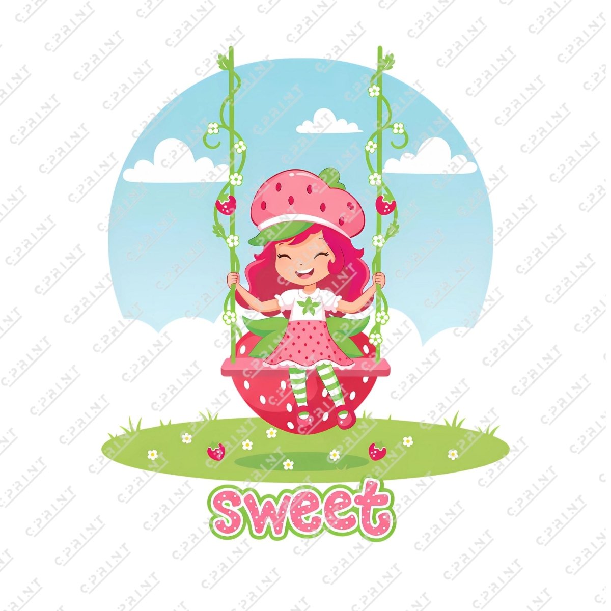 Strawberry Girl Character Standee Cutout - FestiUSA
