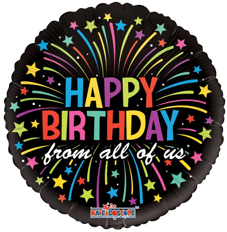 18″ PR Birthday From All Of Us Gellibean – Single Pack. 19695-18 - FestiUSA