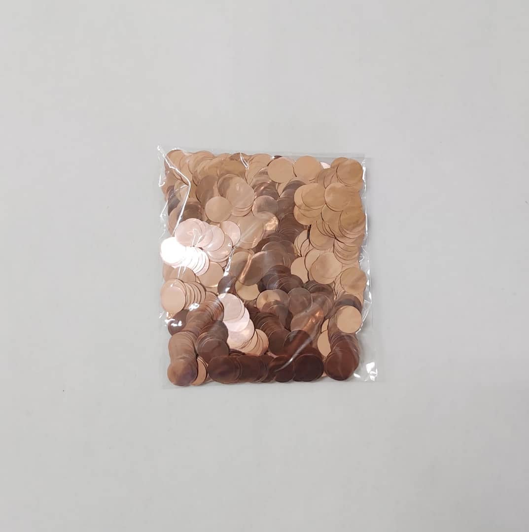 Confetti Foil Rose Gold - (1 cm). B525A - FestiUSA
