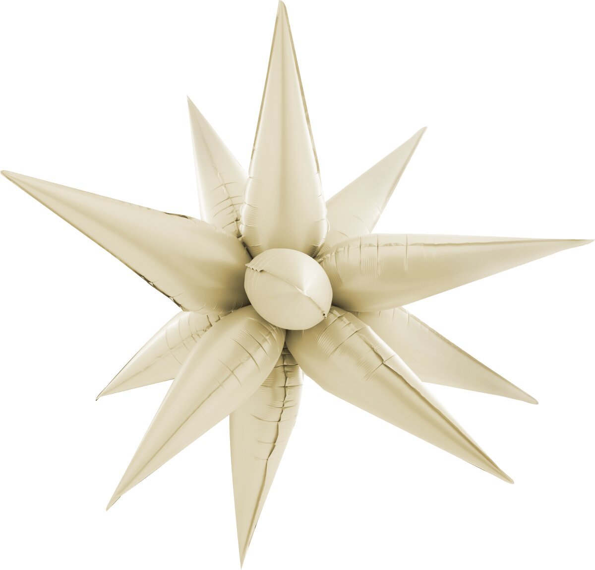 Decochamp Starburst Latte 3D Foil Balloon - 26" in. - FestiUSA