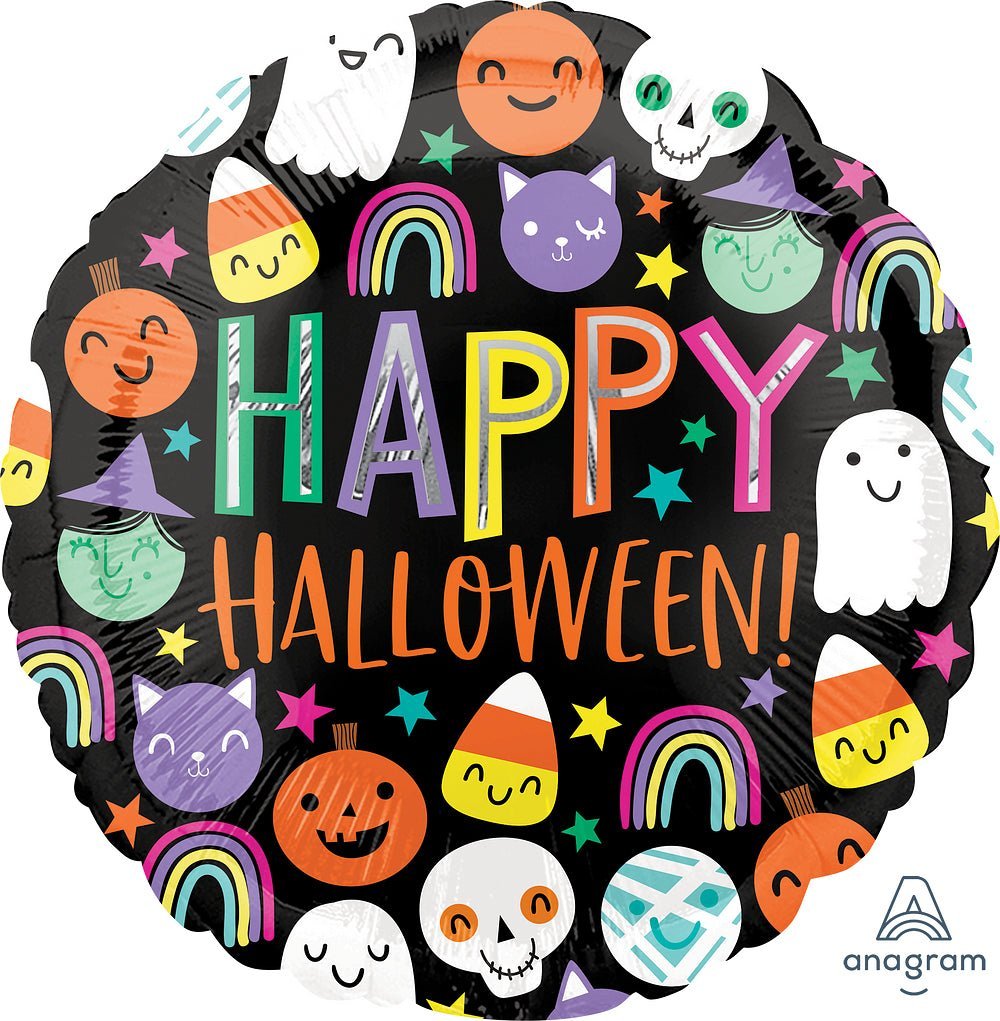 Halloween Happy Faces 17" - (Single Pack). 4195901 - FestiUSA