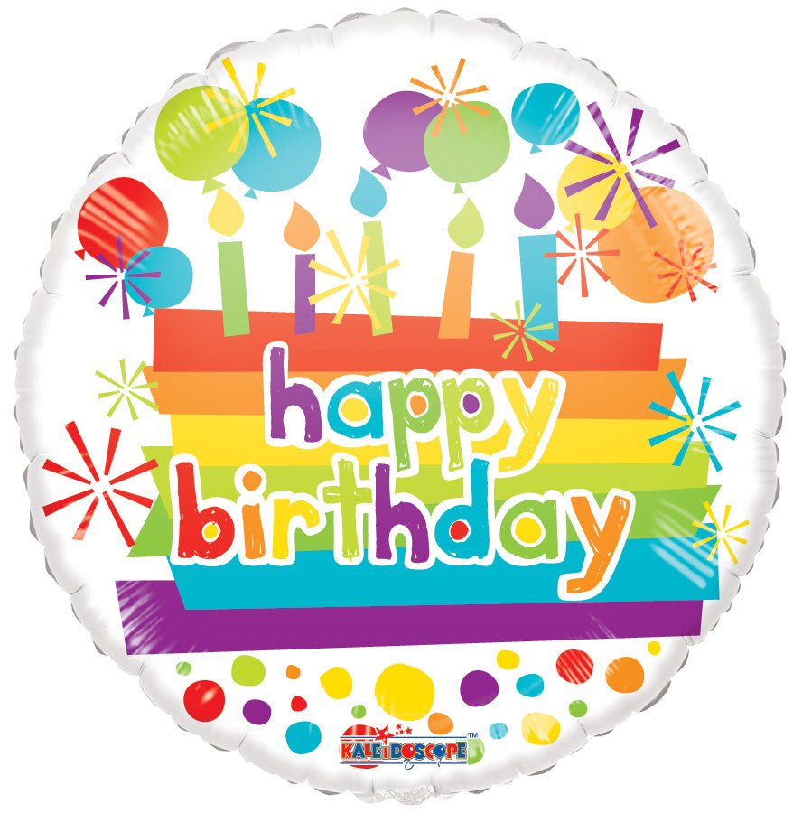 Happy Birthday Candles Gb 18" - (Single Pack). 19369-18 - FestiUSA