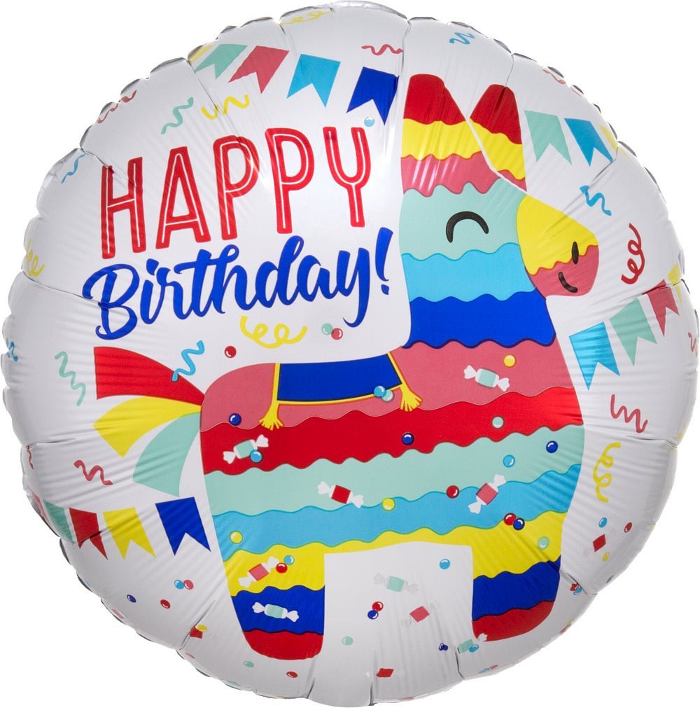 Happy Birthday Piñata Party 17" - (Single Pack). 3798501 - FestiUSA