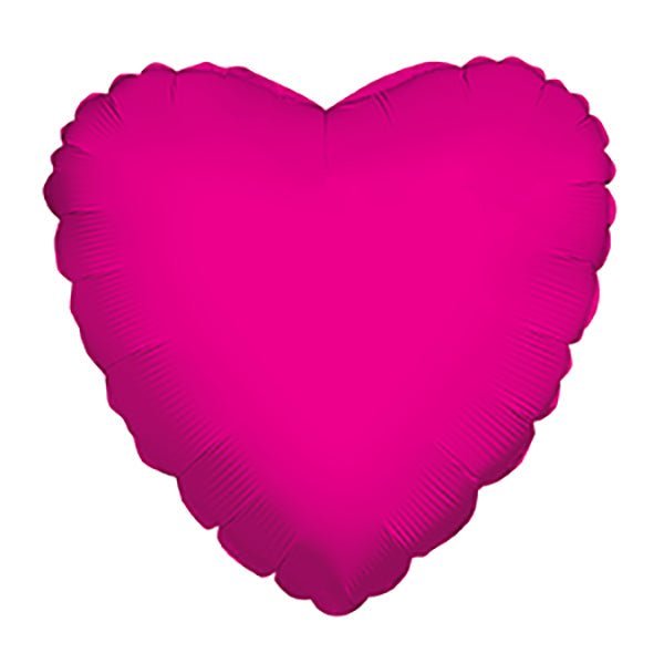 Heart Hot Pink Shaped 4" (Flat). 34105-04 - FestiUSA