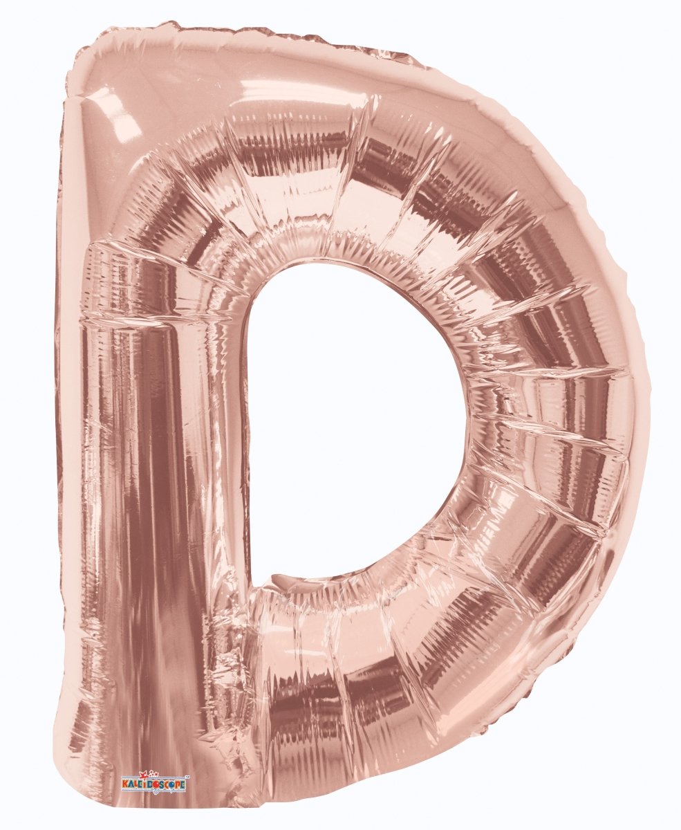 Letter D Rose Gold 34″ – (Single Pack). 15613-34 - FestiUSA