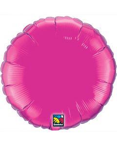Magenta Mylar Round 18" Foil - (Single Pack). 34075-18 - FestiUSA