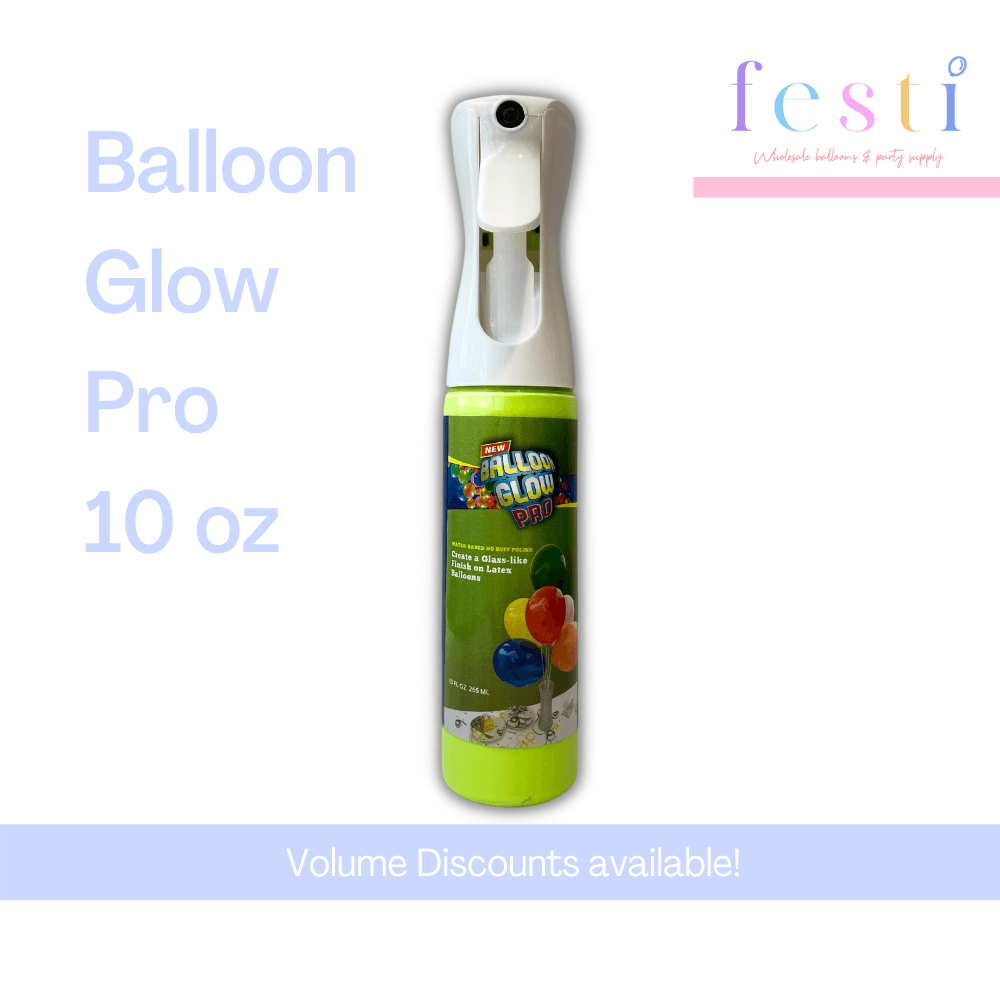 BALLOON GLOW | Balloon Glow PRO | 10 oz High Shine Spray for Latex Balloons  | Instant Gloss & Vibrant Finish | Glass-Like Finish in Minutes | Easy to