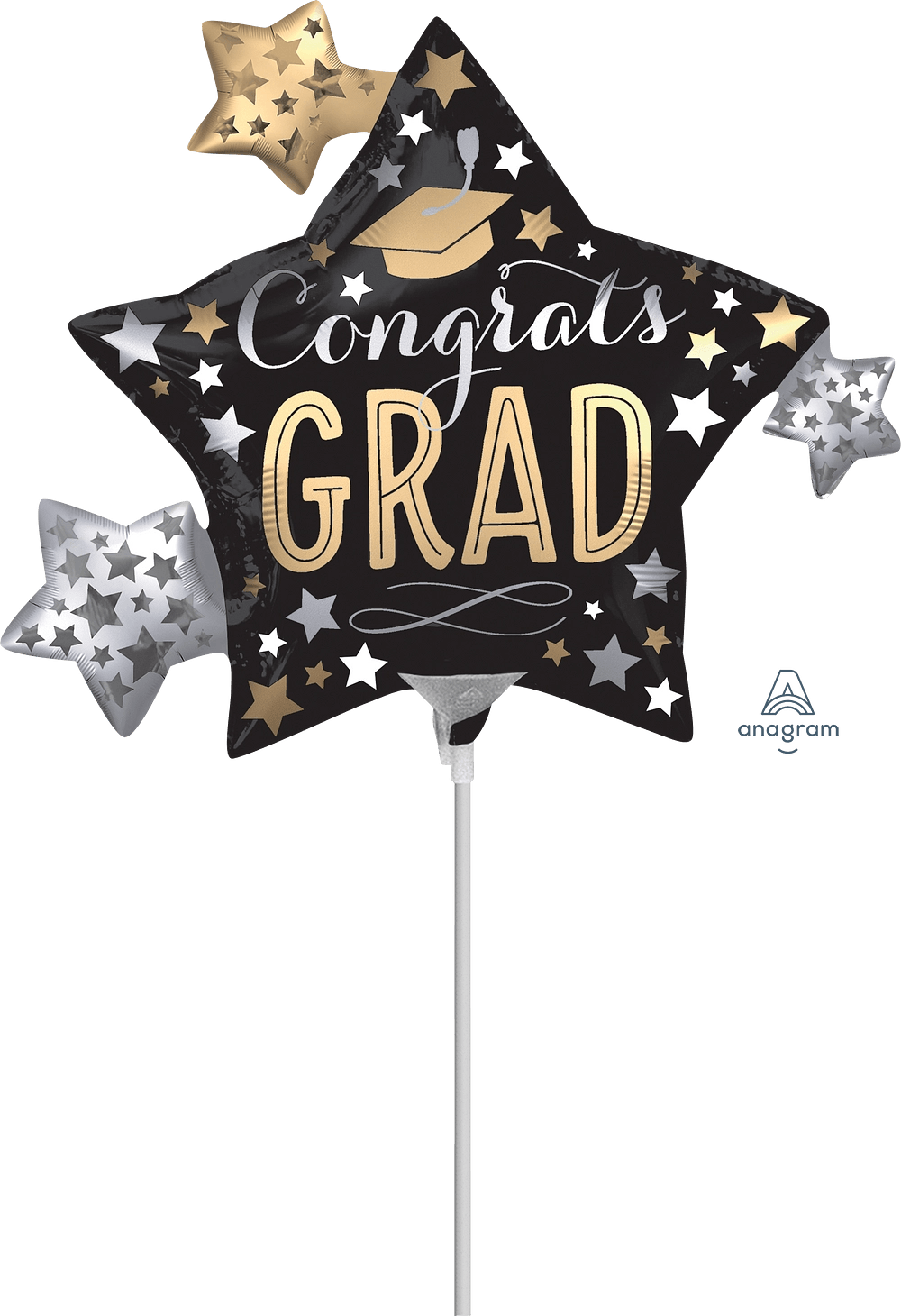 Satin Infused Grad Stars 12" x 10" - (Flat). 3936802 - FestiUSA