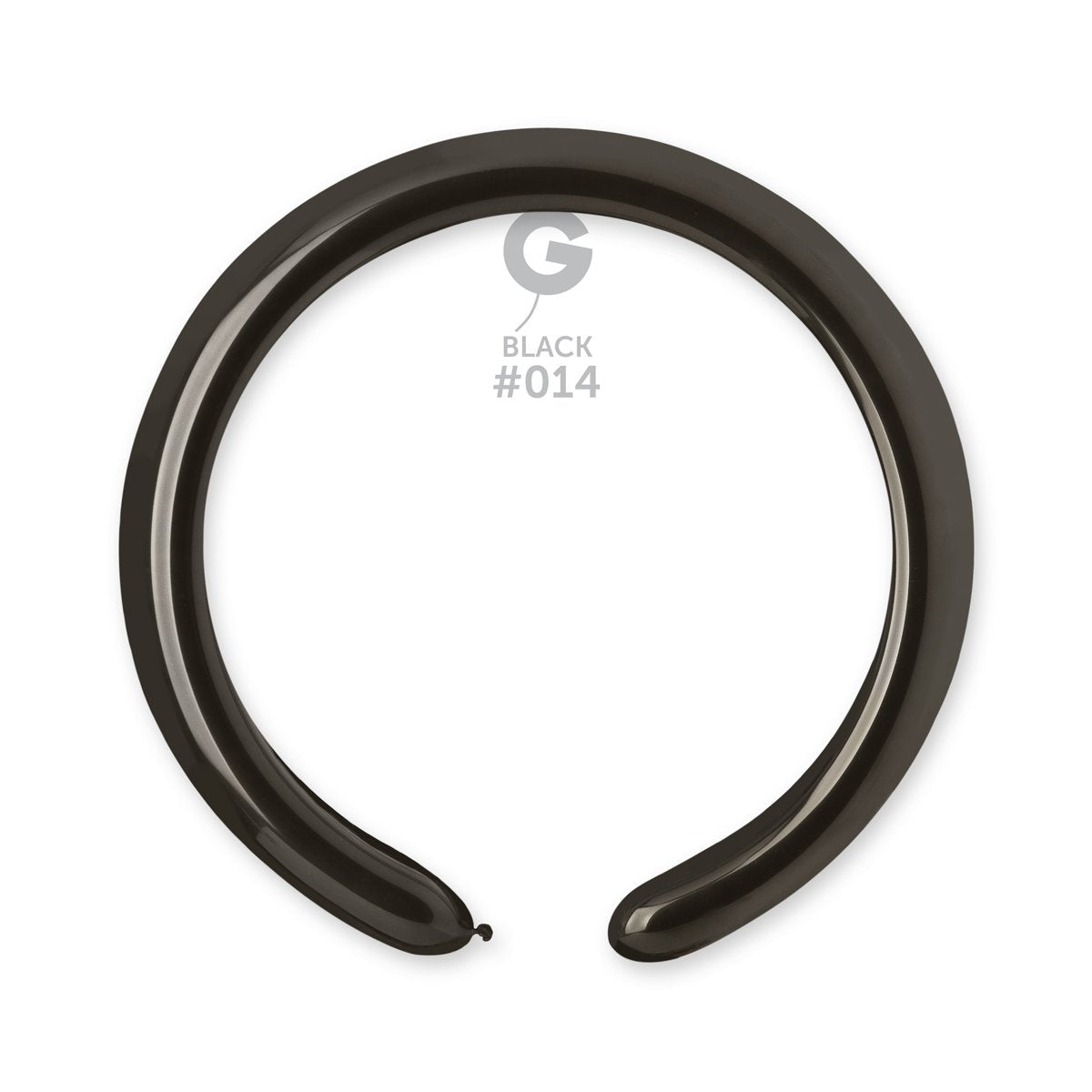 Solid Balloon Black D4(260)-014 2'' - FestiUSA