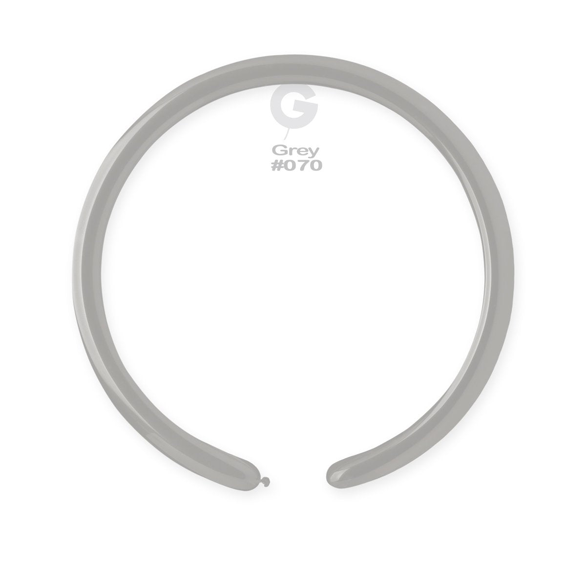 Solid Balloon Grey D4(260)-070 2'' - FestiUSA