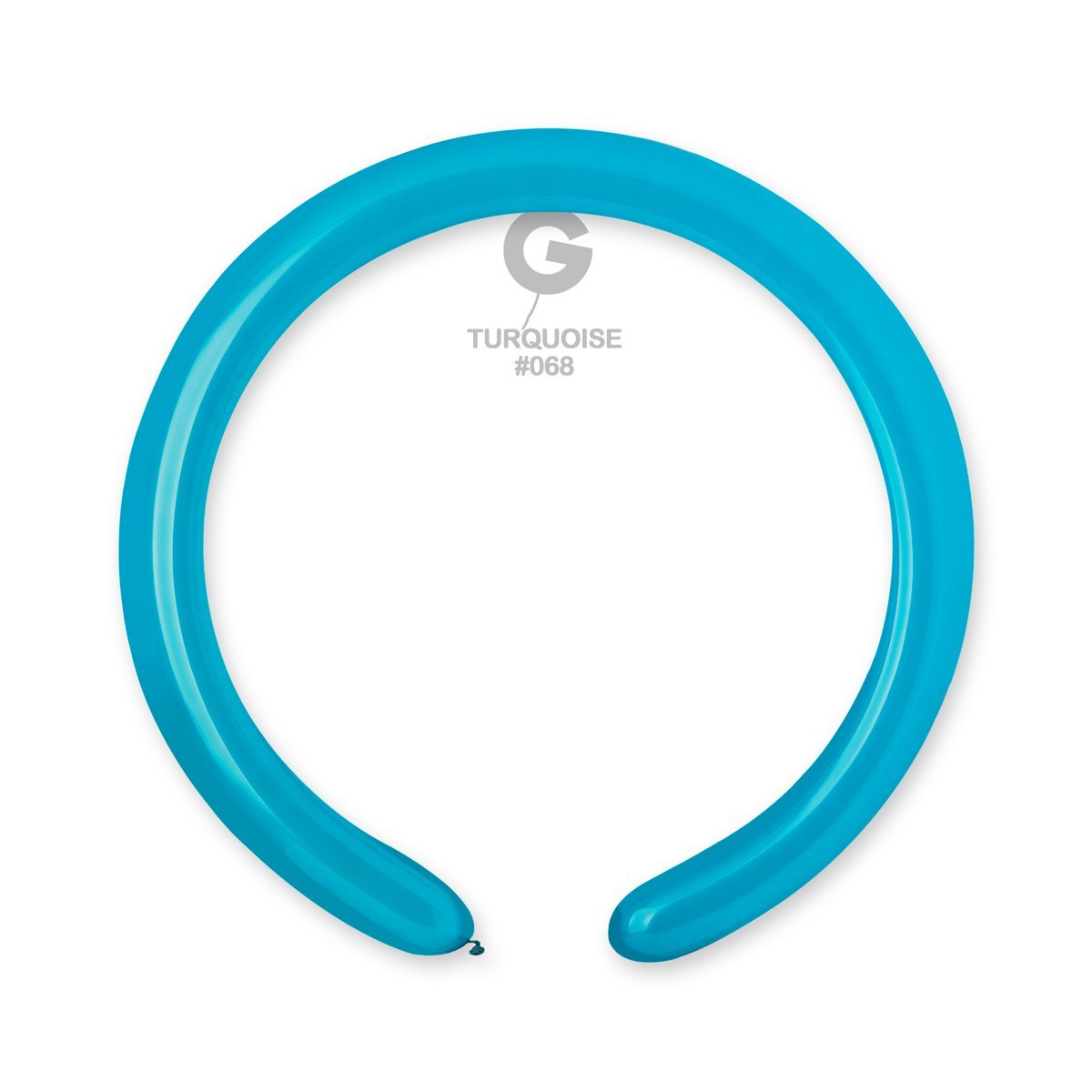 Solid Balloon Turquoise D4(260)-068 2'' - FestiUSA