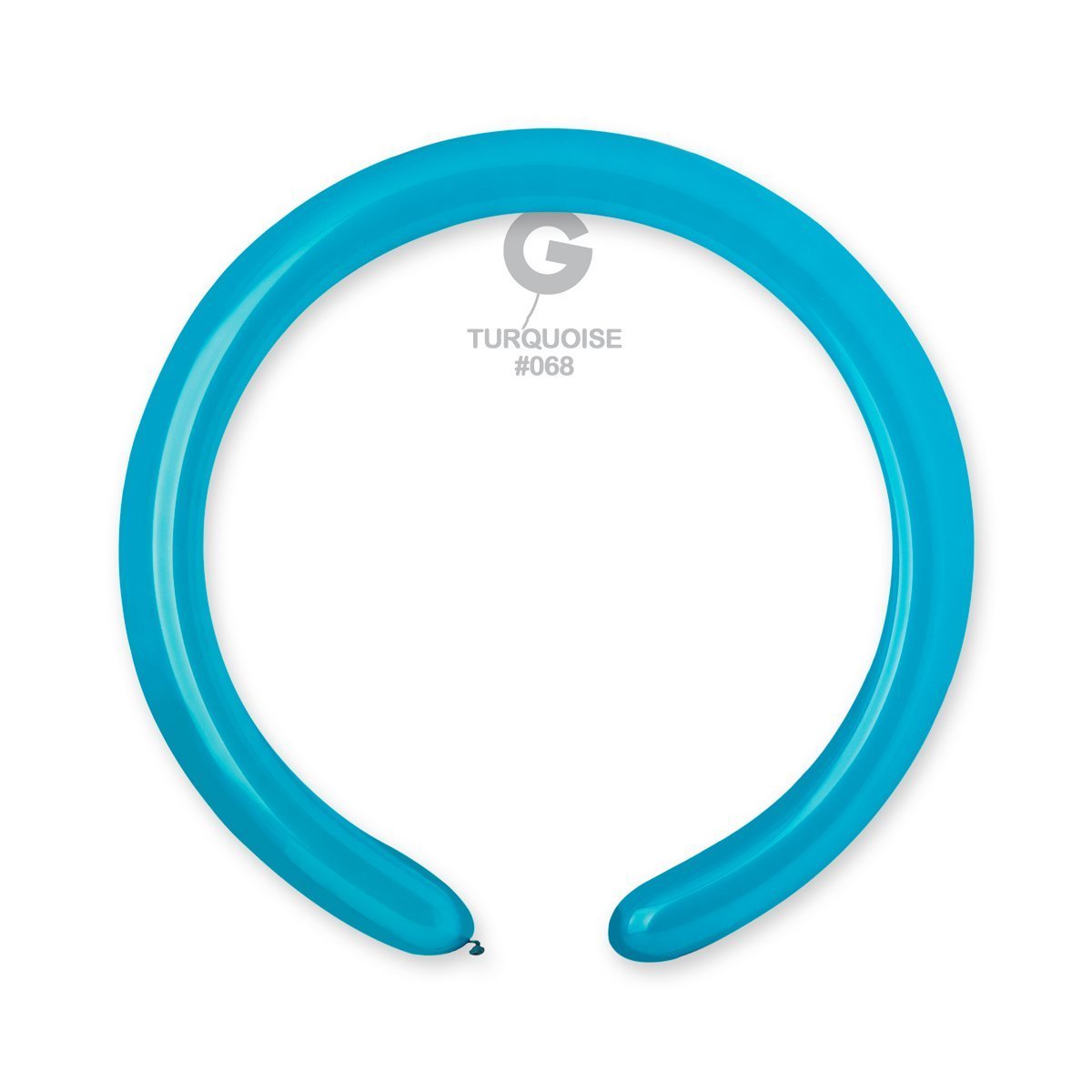 Solid Balloon Turquoise D4(260)-068 2'' - FestiUSA