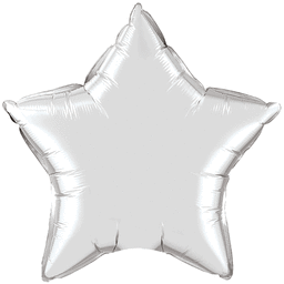 Star Silver Shaped 4" Flat 34013-04 - FestiUSA