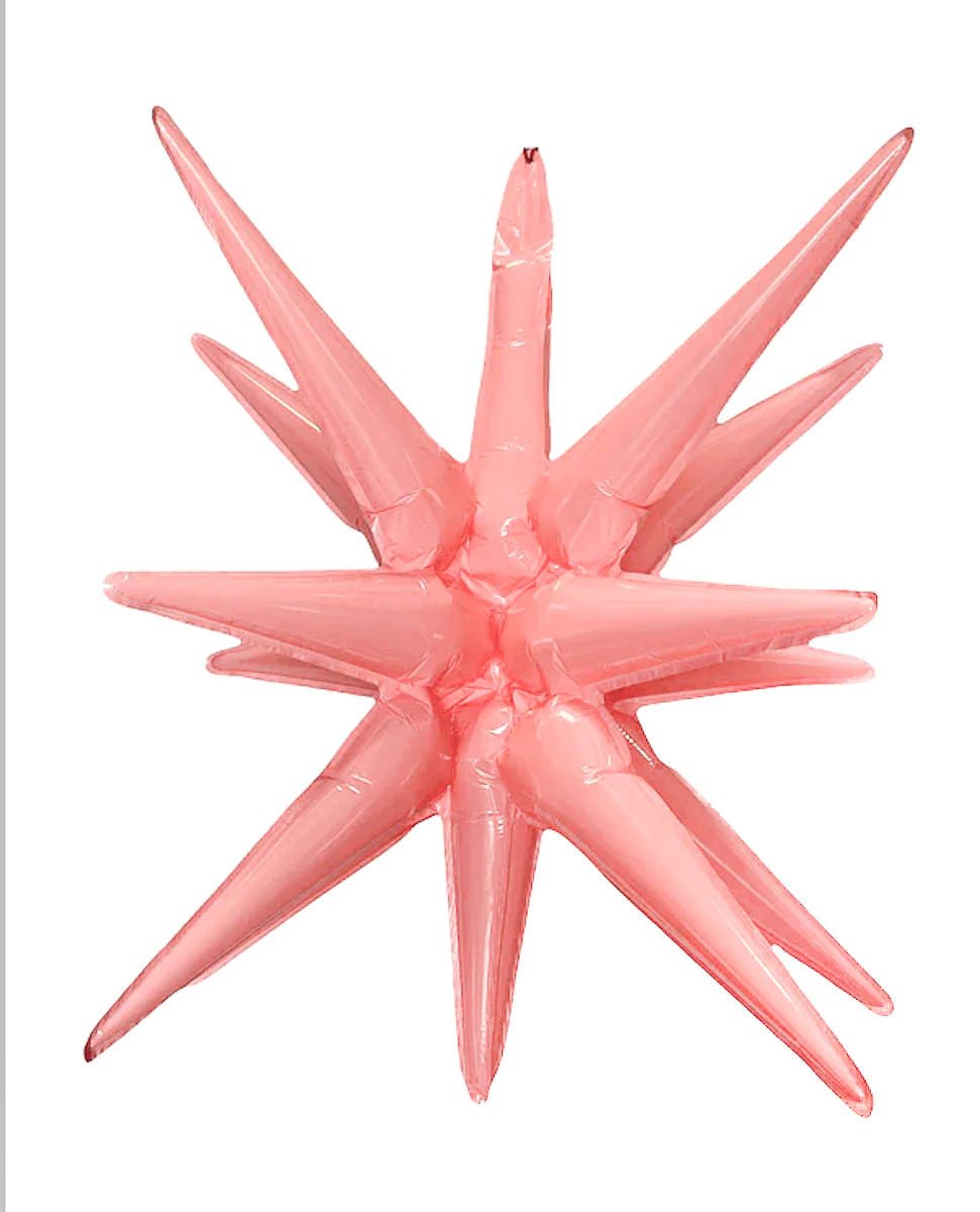 Starburst Pastel Pink 3D Foil Balloon - 22" in. - FestiUSA