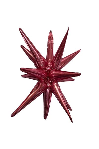 Starburst Pink 3D Foil Balloon - 22" in. - FestiUSA