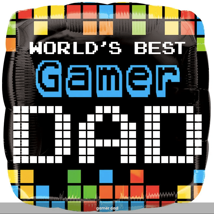 Worls's Best Gamer Dad 18" - (Flat). 37225 - FestiUSA