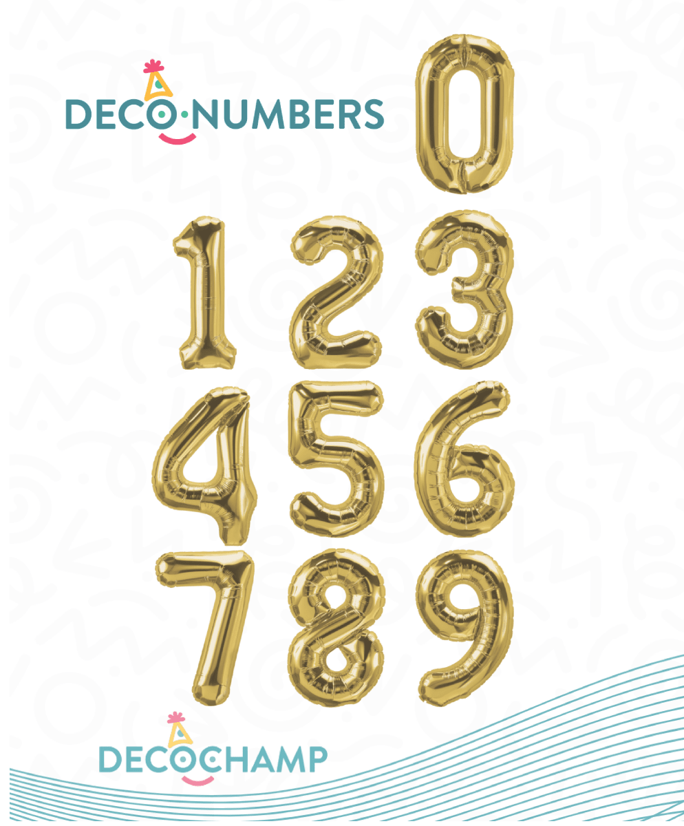 Decochamp Number Gold - FestiUSA