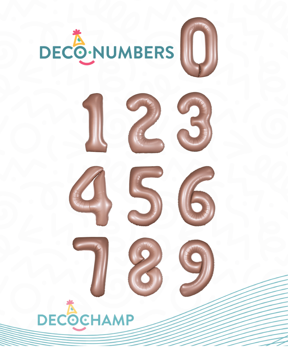 Decochamp Numbers Dusty Rose - FestiUSA