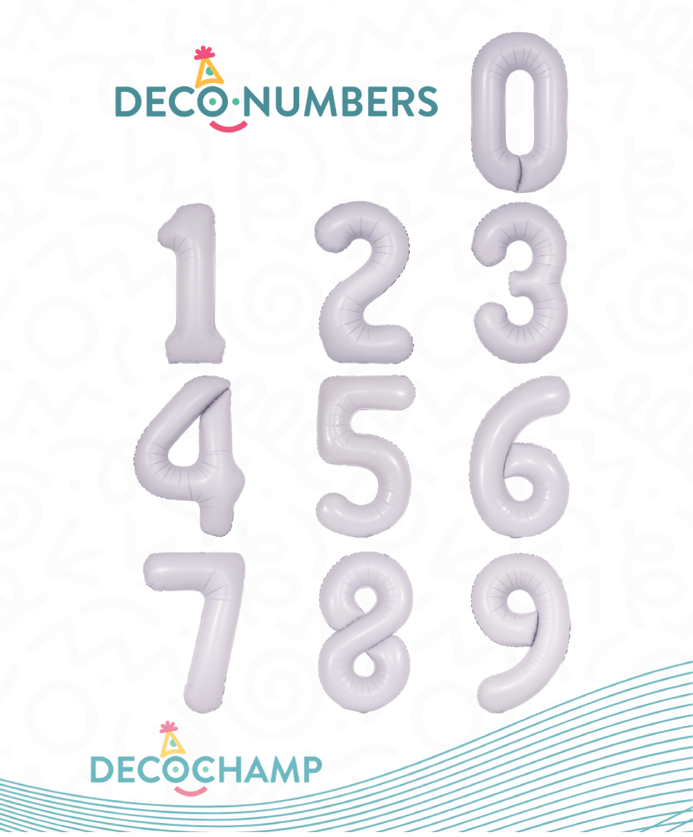 Decochamp Numbers Lilac - FestiUSA