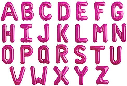 Letter Balloons Hot Pink  34 - FestiUSA