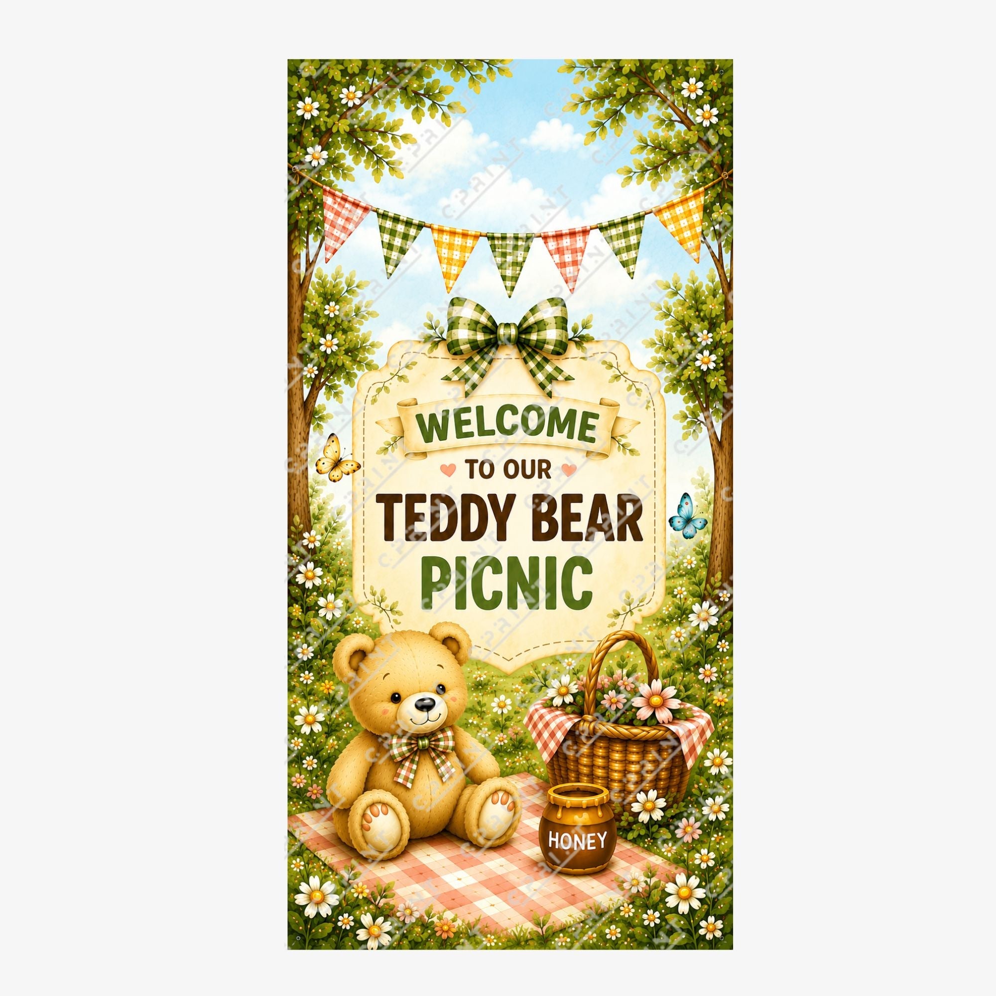 Teddy Bear Picnic  Backdrop