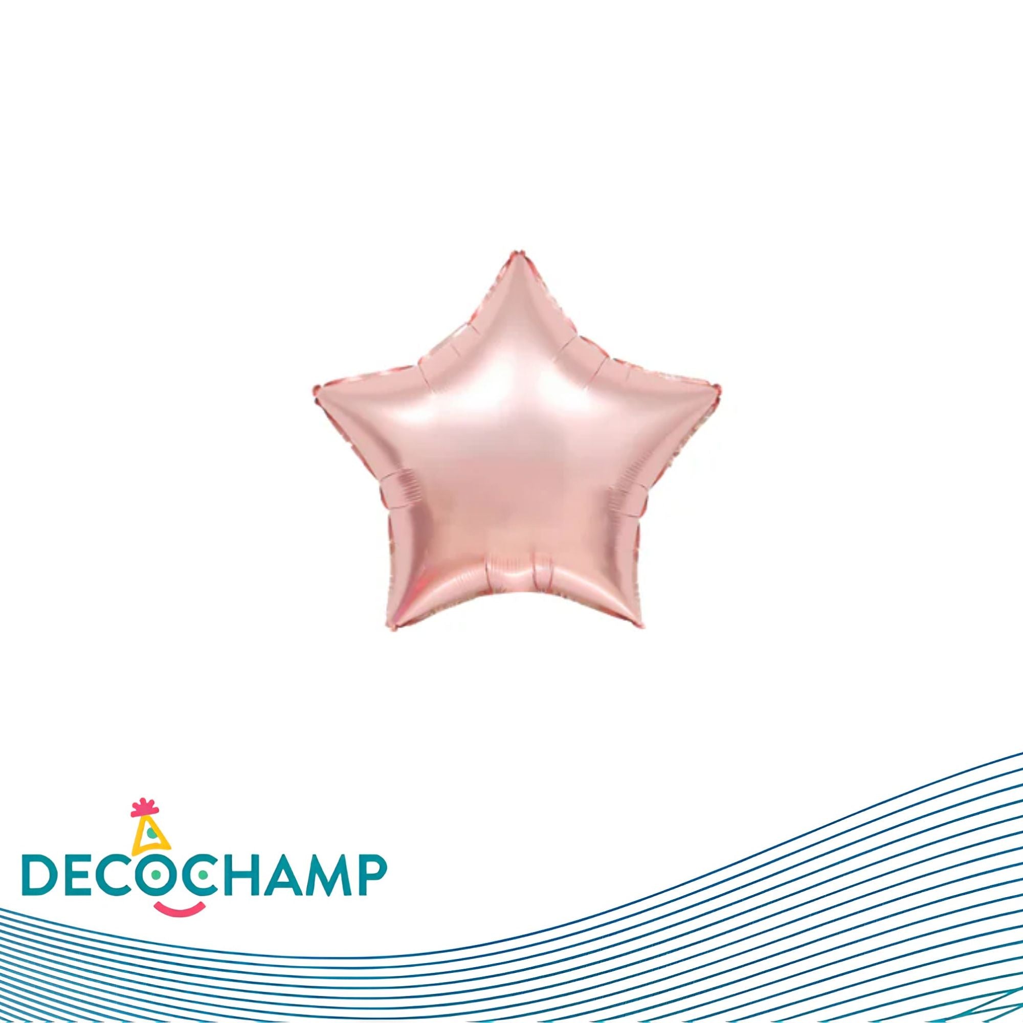 Deco star solid 9" Rose Gold (5 Units per case)