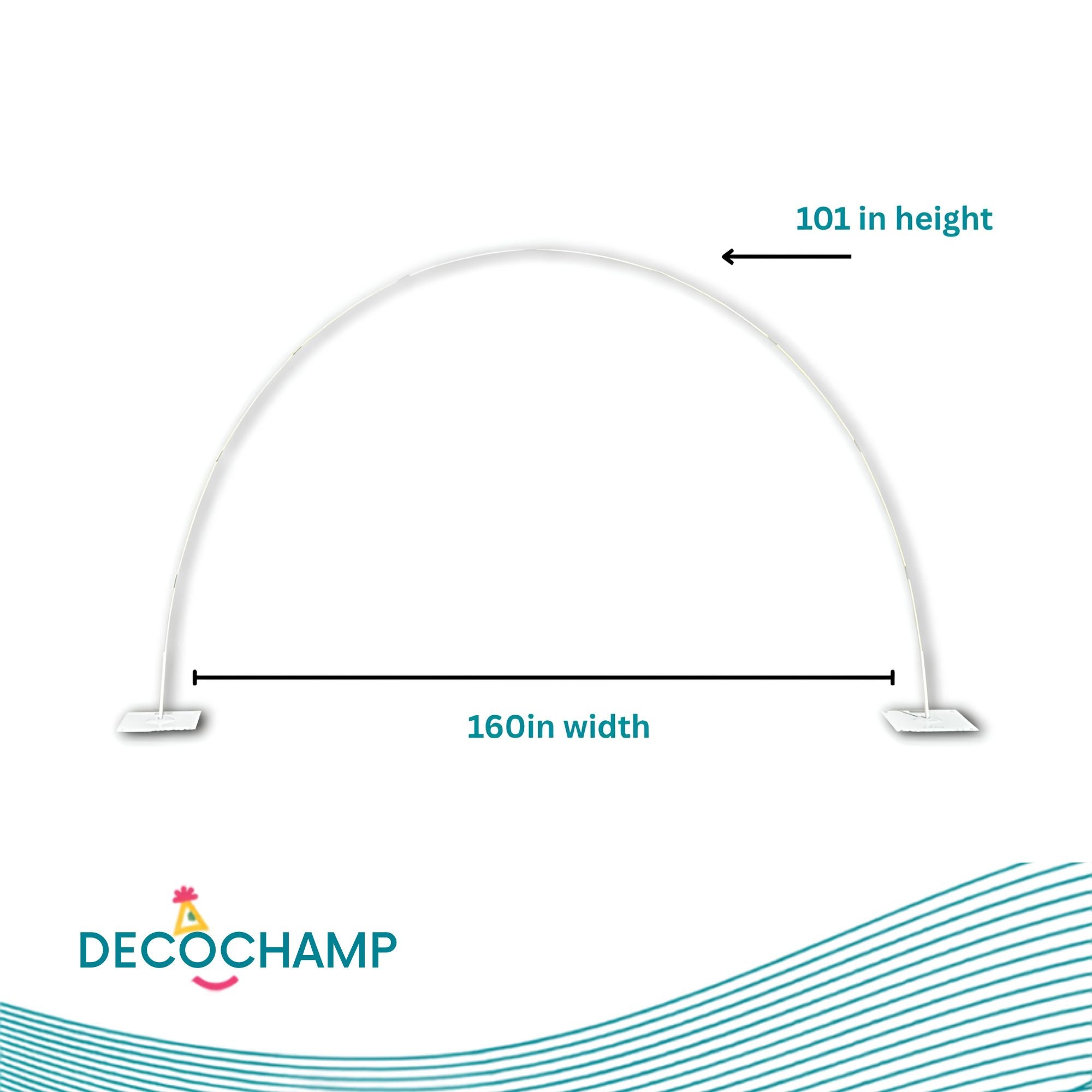 Deco Arch Connector for 16IN & 24 IN 7ft Decobase