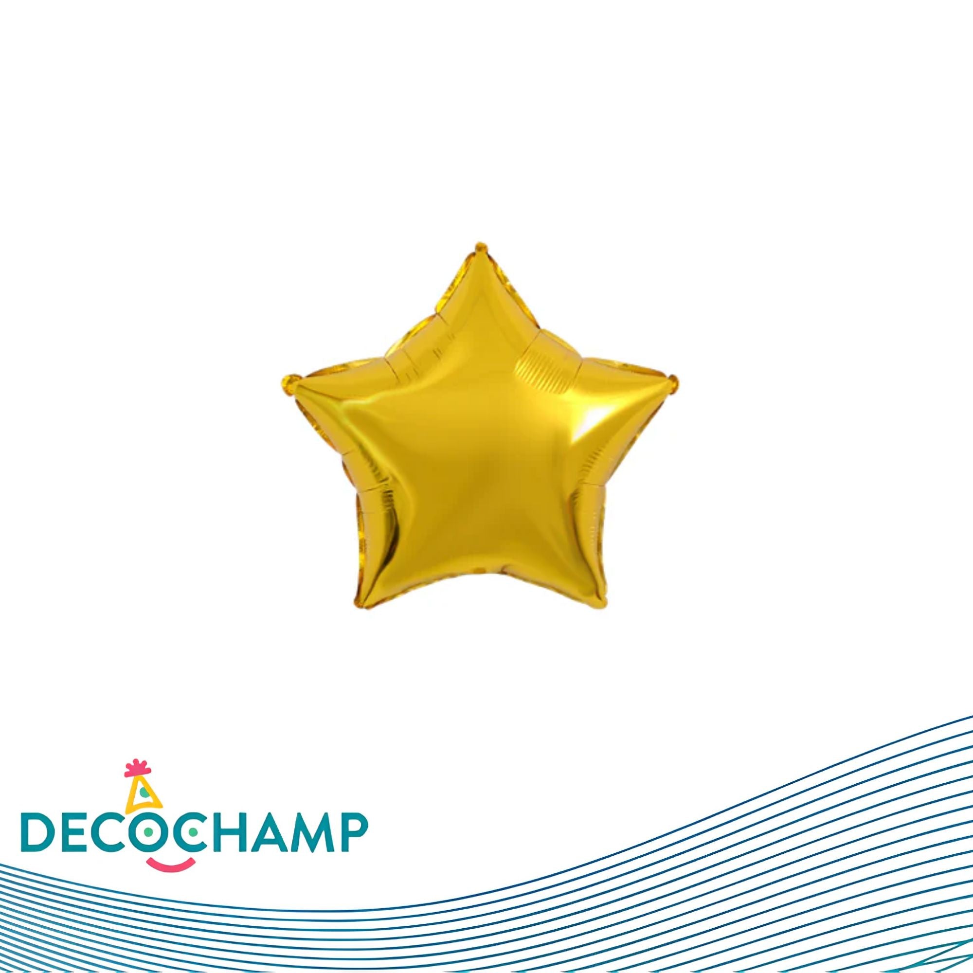 Deco star solid 9" Gold (5 Units per case)
