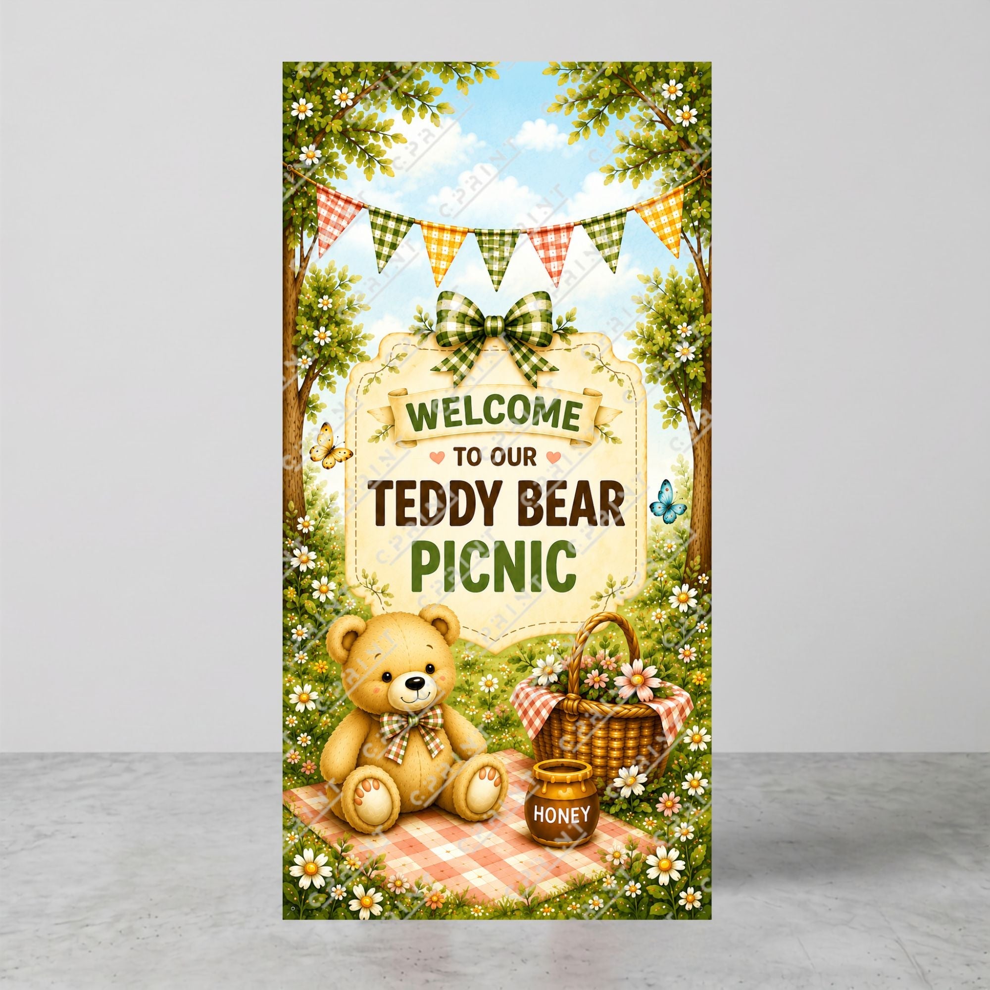 Teddy Bear Picnic  Backdrop