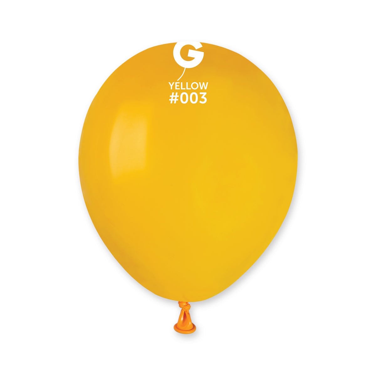 Solid Balloon Mango Yellow  A50-003  | 100 balloons per package of 5'' each