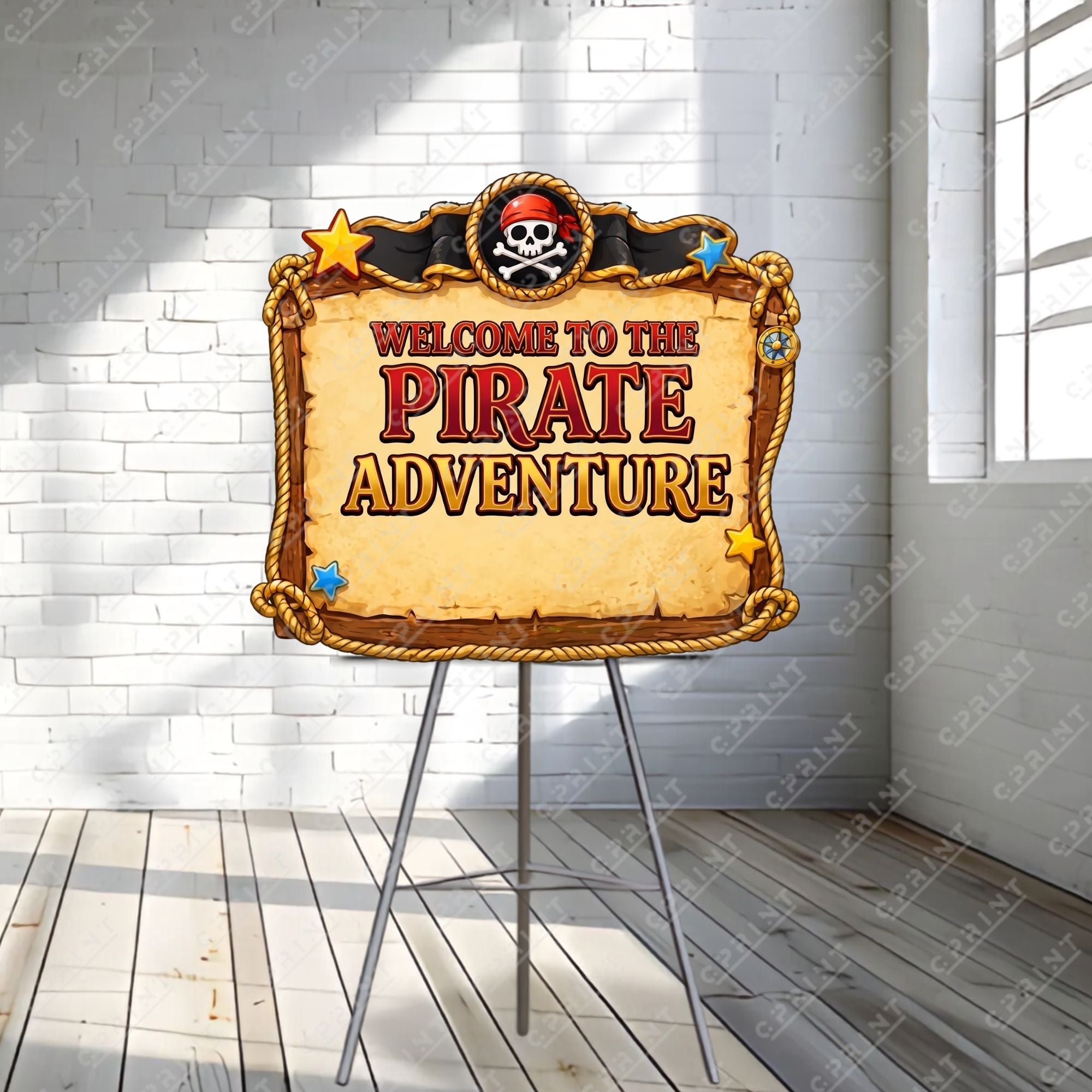 Pirate Adventure Welcome Sign