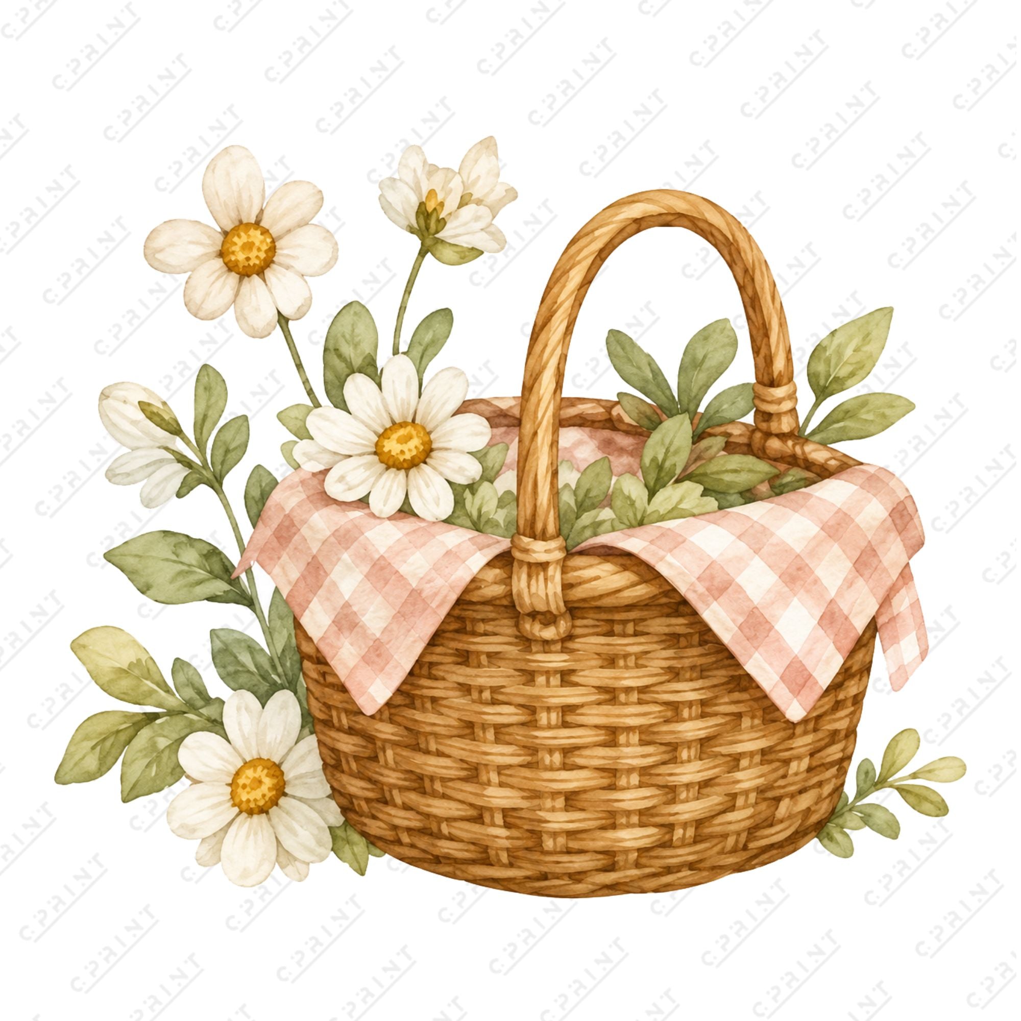 Teddy Bear Picnic Flower Basket